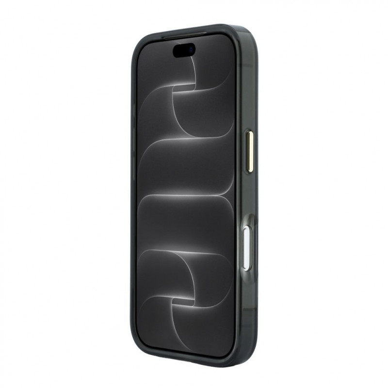 Karl Lagerfeld HC MagSafe IML Peekaboo Print & Metal Frame cover per Apple iPhone 18 Pro, nero