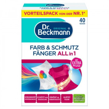 Dr. Beckmann Colour & Dirt Catcher Fogli cattura colore e sporco, 40 pz.