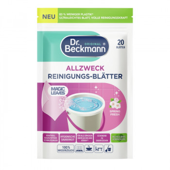 Dr. Beckmann Magic Leaves panni detergenti per pavimenti e superfici multiuso, Spring Fresh, 20 pz.
