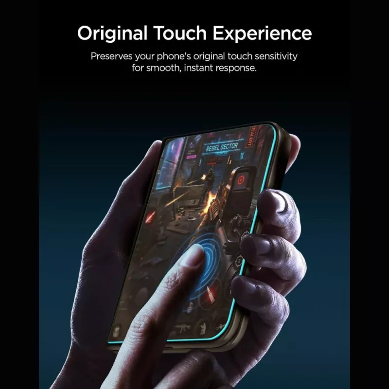 Spigen Glas.TR EZ Fit Pro HD AC confezione da 2 vetro protettivo iPhone Duo trasparente