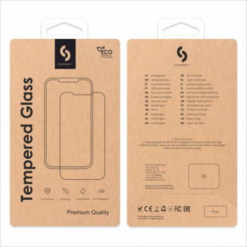 Connect 2.5D Full Cover vetro protettivo per Apple iPhone 15, Japan Glue, anti-statico (CONAPP15FCGAS)