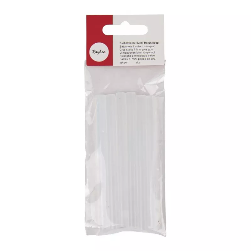 Rayher mini stick di colla a caldo trasparenti (30166000)