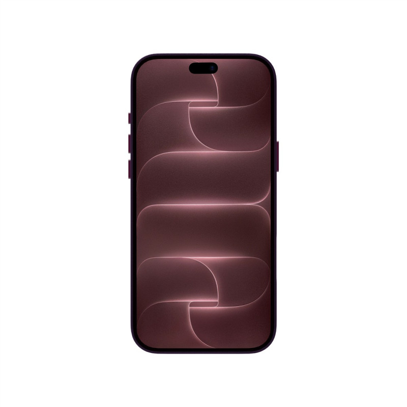 Just Must JM custodia in pelle con MagSafe per iPhone 18 Pro, viola