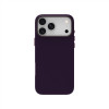 Just Must JM custodia in pelle con MagSafe per iPhone 18 Pro, viola