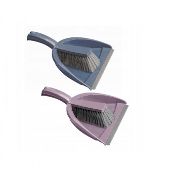 YORK Style set paletta e scopino con bordo in gomma, 23,8x33x10,3 cm