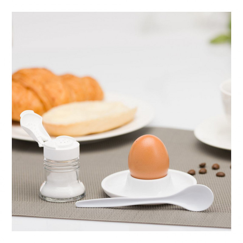 Westmark cucchiai da uovo, set da 6, 14,5 cm, plastica bianca