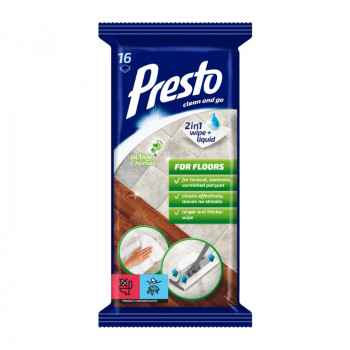 Presto salviette umidificate per pavimenti 16 pz.