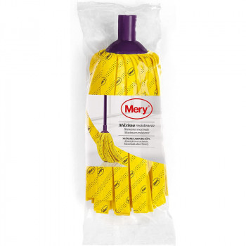 MERY ricambio testina lavapavimenti in strisce di spugna, 23 cm, 105 g