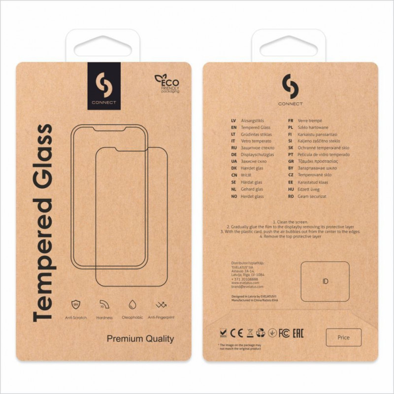 Connect 2.5D Full Cover vetro protettivo antistatico per Apple iPhone 16 Pro