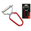 Asi Collection pelapatate in acciaio inox + PVC rosso