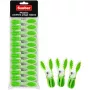 Sauber mollette per bucato in plastica 12 pezzi verde