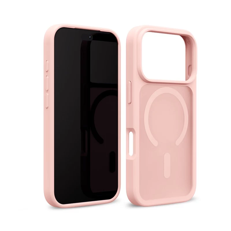 Crong Matte Magnetic custodia MagSafe per iPhone 18 Pro / 17 Pro, rosa