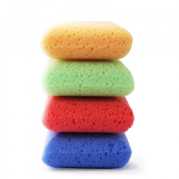 Martini Square spugne da bagno, colori assortiti, 4 pz.
