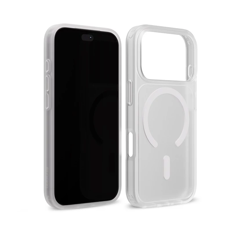 Crong Matte Magnetic custodia MagSafe per iPhone 18 Pro / 17 Pro, bianco