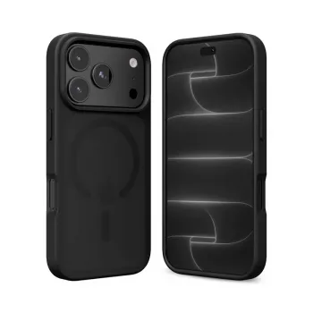 Crong Matte Magnetic custodia MagSafe per iPhone 18 Pro Max / 17 Pro Max, nero