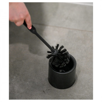 YORK spazzola per WC con supporto MODERN nero