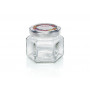 LEIFHEIT contenitore esagonale in vetro 106 ml