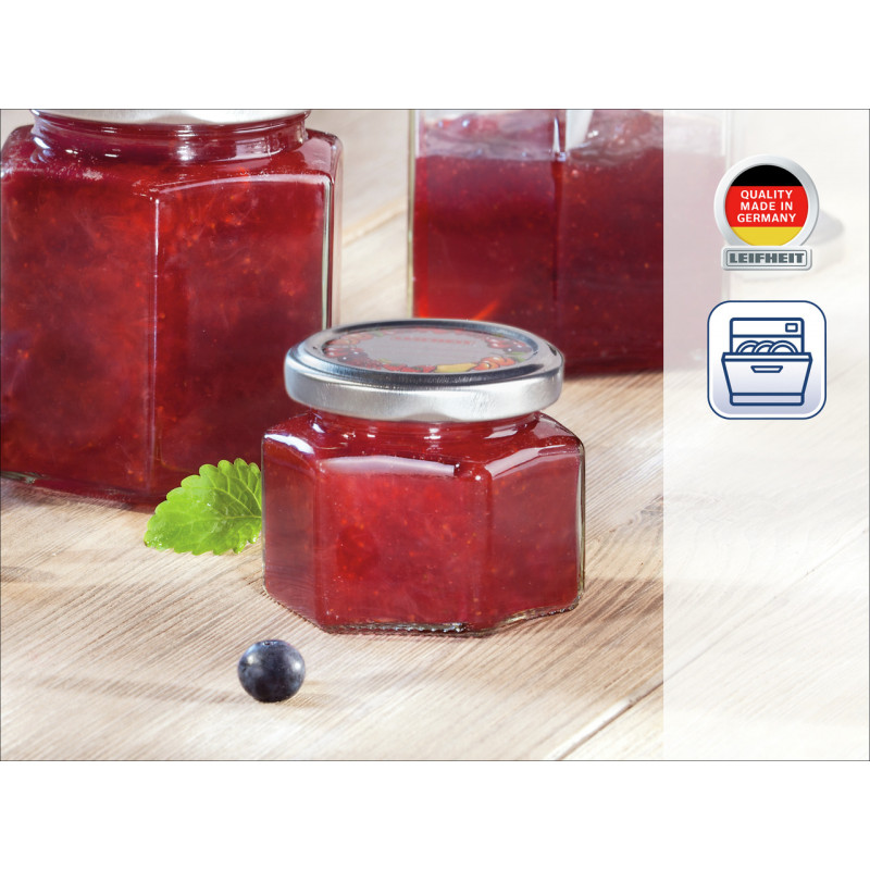 LEIFHEIT contenitore esagonale in vetro 106 ml
