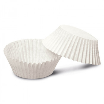 Guardini Easy Bake pirottini per muffin in carta bio, Ø 4,5 x 2,3 cm, bianco, 100 pz.