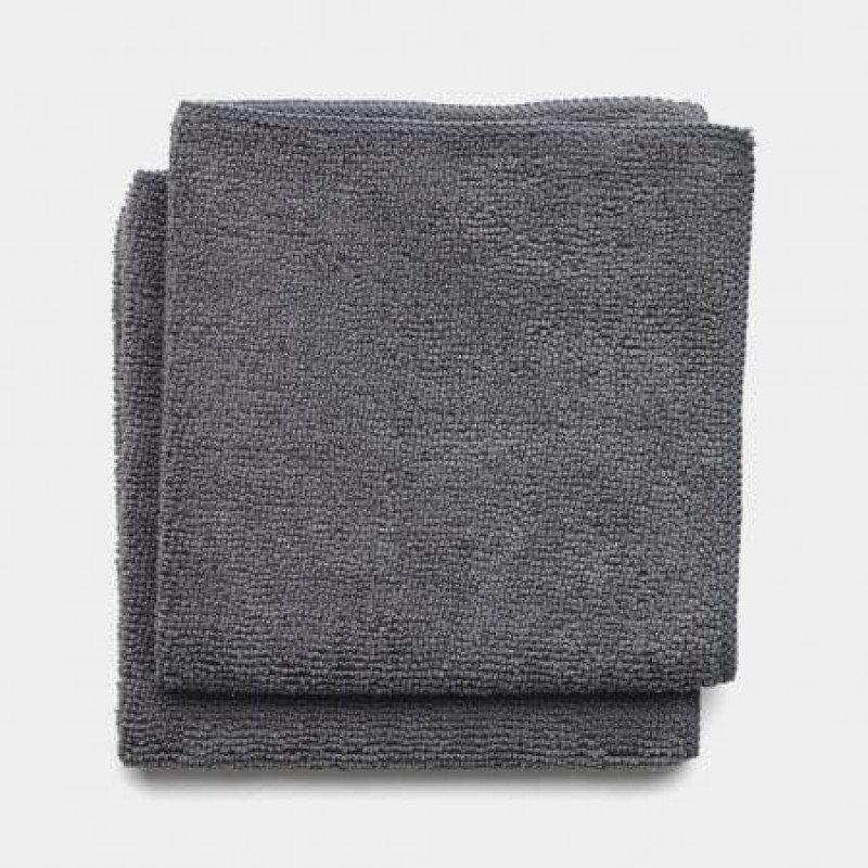 Brabantia panni in microfibra, 30 x 30 cm, grigio scuro, 2 pz.