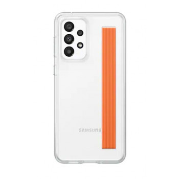 Samsung Slim Strap Cover custodia con cinturino per Galaxy A33 5G, trasparente (EF-XA336CTE)