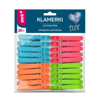 YORK mollette per bucato LUX 20 pz.