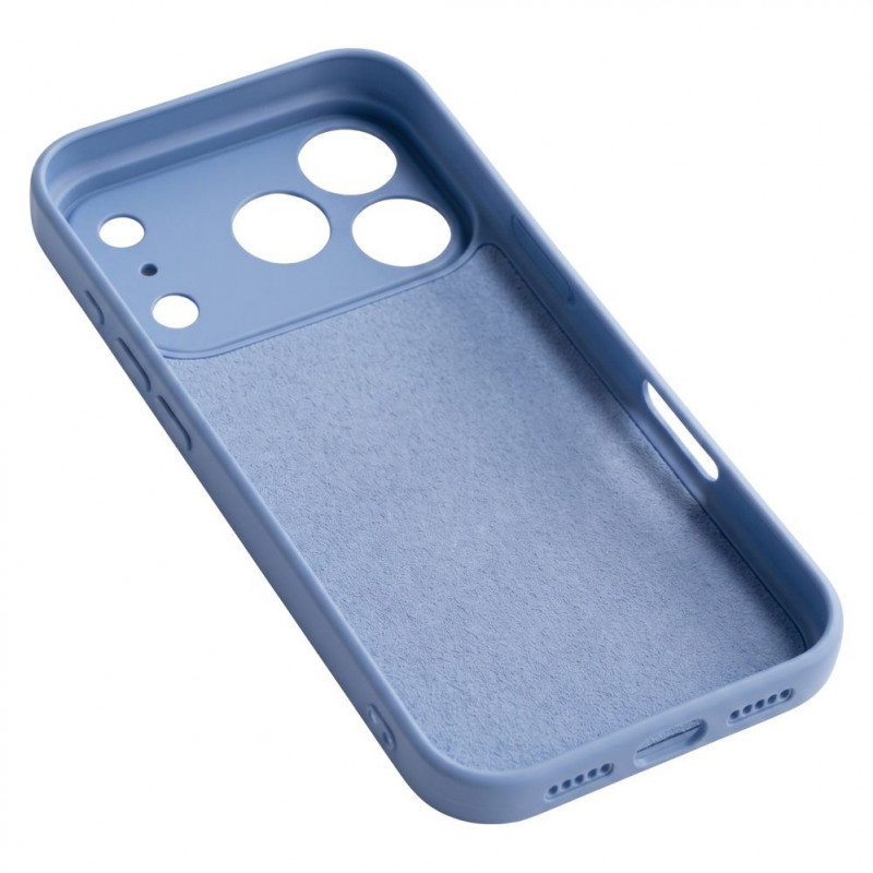 TFO custodia in silicone per iPhone 17 Pro Max 6.9 / 18 Pro Max 6.9, azzurro cielo