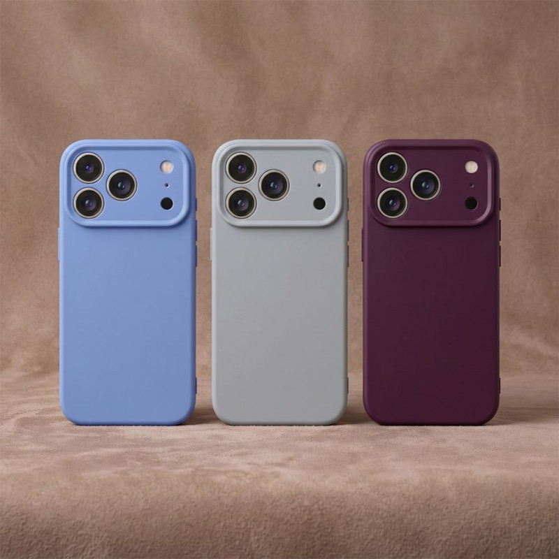 TFO custodia in silicone per iPhone 17 Pro Max 6.9 / 18 Pro Max 6.9, azzurro cielo