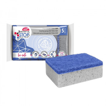 York Bacteria Stop spugne per piatti, 5 pz.