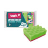 YORK spugna per piatti Wave 4+1 pz. 10x7x3cm