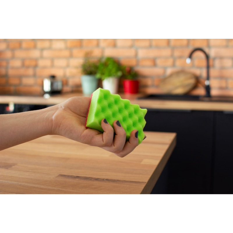 YORK spugna per piatti Wave 4+1 pz. 10x7x3cm