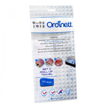 Ordinett Ordispace sacchetti sottovuoto da viaggio Roll Up, 35 x 28 cm, 2 pz.