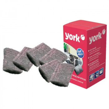 YORK lana d'acciaio con sapone 6 pz.