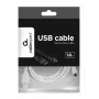 Gembird CCP-mUSB2-AMBM-6-W cavo USB 2.0 A a Micro-USB B, 1,8 m, bianco