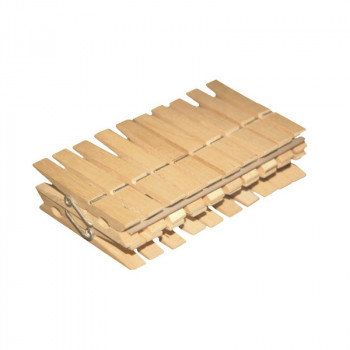 YORK mollette per bucato in legno, 20 pz.