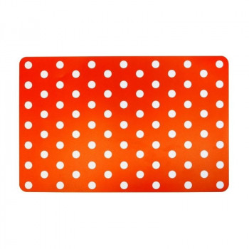 Asi Collection tovaglietta 43,5 x 28 cm rosso con pois bianchi
