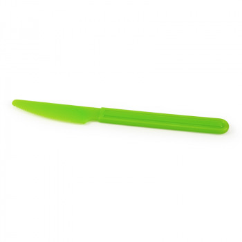 Giostyle coltello da tavola in plastica Trippy, verde, 3 pz.