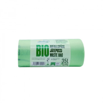 BioBag Special sacchetti per rifiuti compostabili, 35 l, 58 x 77 cm, 23 µm, verde, 25 pezzi per rotolo