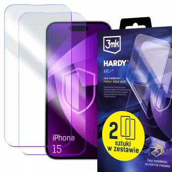 3mk Hardy ARC+ protezione display a 4 strati per Apple iPhone 15