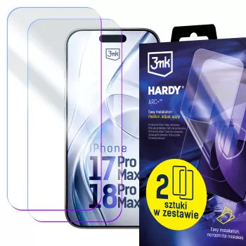 3mk Hardy ARC+ pellicola protettiva per display a 4 strati per Apple iPhone 17 Pro Max / 18 Pro Max