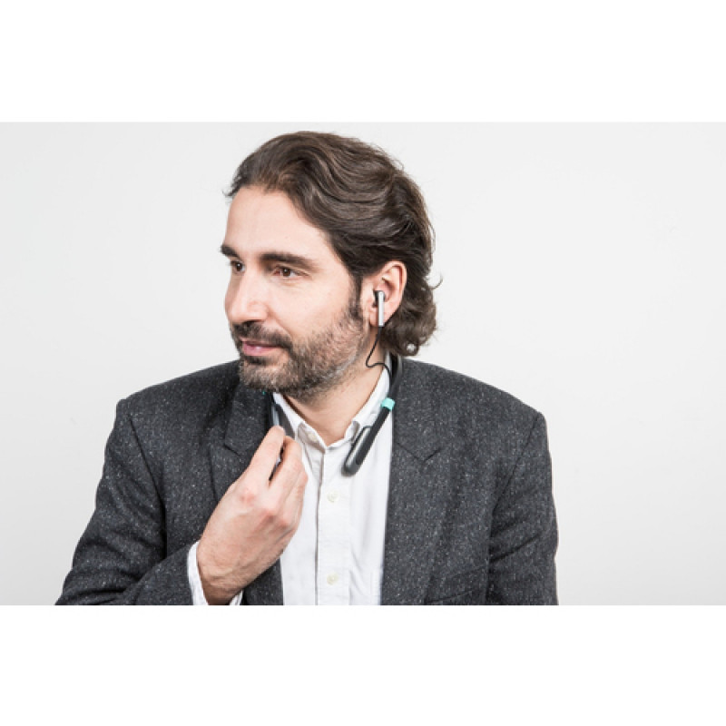 BakkerElkhuizen Tilde Air Premium ANC cuffie wireless a collo con microfono, nero