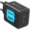 Forcell F-Energy GaN III VT-60 60W PD QC 4.0+ alimentatore 2x USB-C nero + cavo USB-C