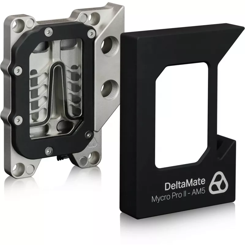 Thermal Grizzly DeltaMate MPII dissipatore CPU a liquido, AM5, nero/argento