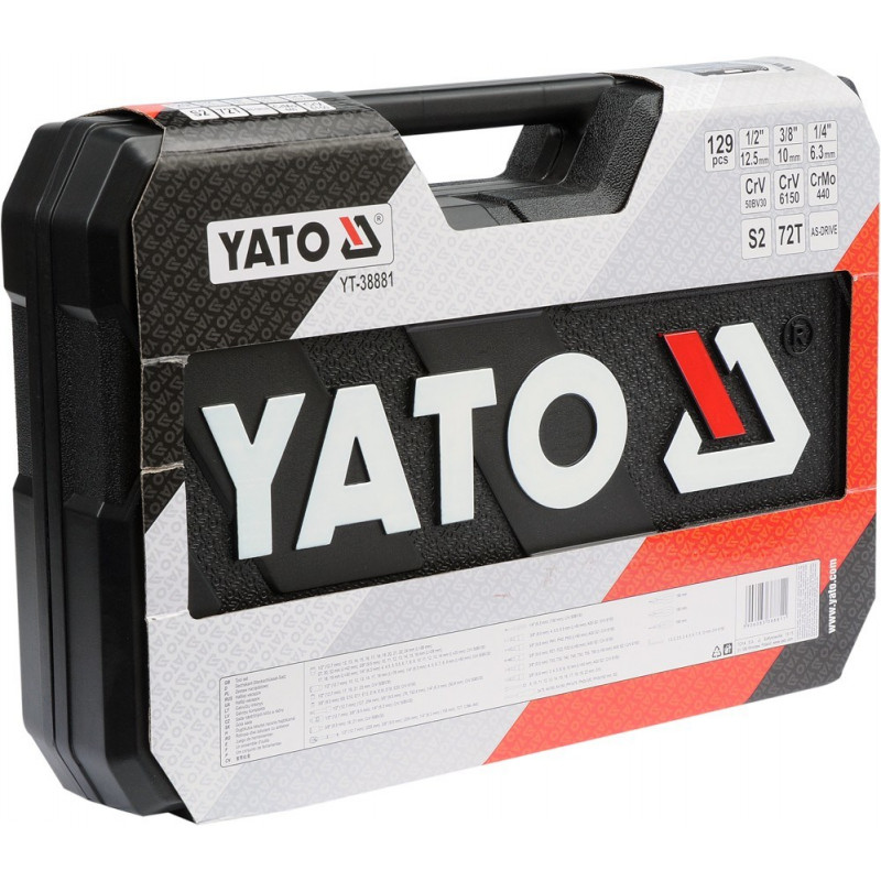 Yato YT-38881 set di utensili da meccanico 129 utensili