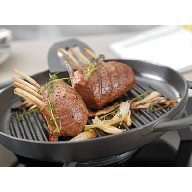 STAUB padella rotonda per grigliare in ghisa con due manici 40509-522-0 - grafite 26 cm