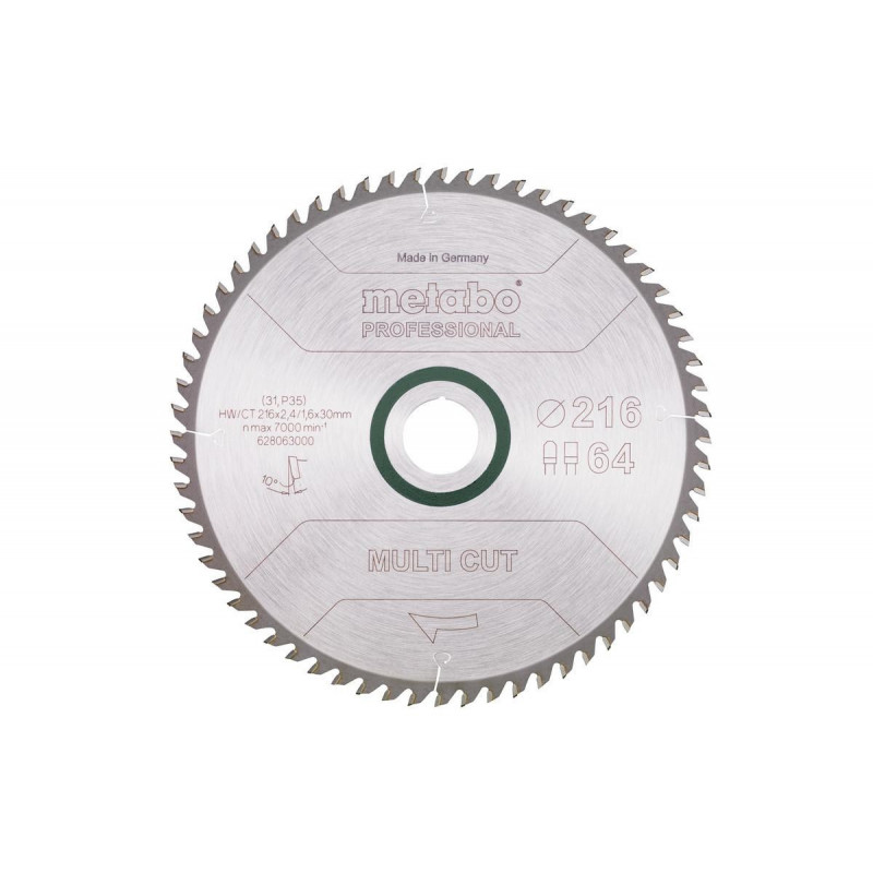 Metabo 628063000 lama per sega circolare 21,6 cm 1 pezzo