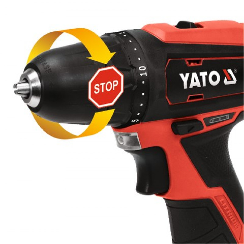 YATO YT-82901 avvitatore a batteria, 12 V, 30 Nm, 1 x 2,0 Ah Li-Ion