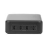Logilink caricabatterie da scrivania USB-C, 240 W, GaN, 4 porte, 4x USB-C (PD), nero
