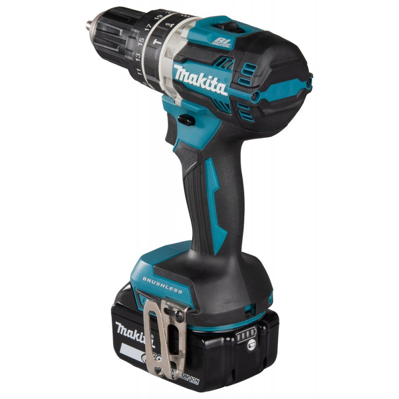Makita DHP484RFJ avvitatore trapano a batteria, 2000 giri/min, nero/blu