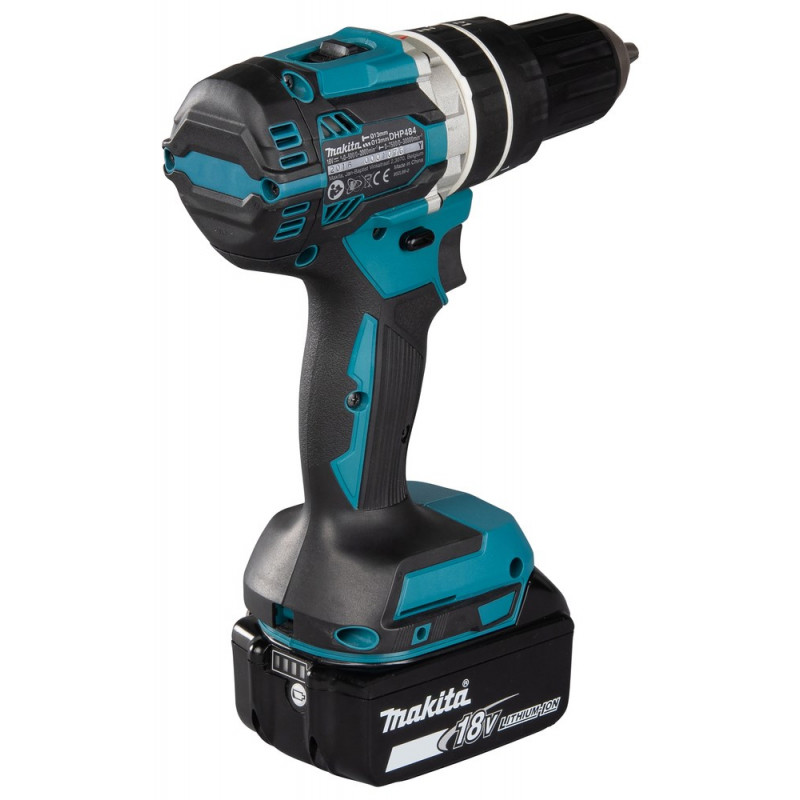 Makita DHP484RFJ avvitatore trapano a batteria, 2000 giri/min, nero/blu